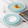 Plato Redondo Xiangyuanmei para Restaurante Comercial Plato Creativo para Pato Asado Plato para Comida Estofada Plato tipo Porcelana Plato de Cena Vajilla de Melamina