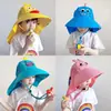 Sombrero de Sol para Niños y Niñas, Sombrero de Sol de Verano Anti-UV, Ala Ancha, Sombrero de Sol de Nuevo Estilo, Sombrero de Pescador Delgado Transpirable