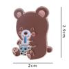 Broche de oso de té con leche Insignia linda japonesa Insignia de bebida personalizada Insignia de animal de dibujos animados Accesorios para mochila de hombre y mujer