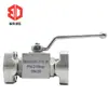 Válvula de bola hidráulica de alta presión de acero inoxidable, válvula de bola con brida SAE 304, tipo BKH, BKH-SAE-210-15, 420-15.