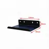 Caja de Almacenamiento de Tablero Perforado con Agujeros Cuadrados de 10 mm Estante Plano de Metal para Almacenamiento Instalación sin Taladro Espaciado entre Agujeros de 38 mm Portabolígrafos Blanco