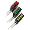 Portalampara LED cuadrado de inserción de cuatro colores y cuatro agujeros de 2*3 * 4MM, el orden de los colores se puede personalizar: Rojo Azul Amarillo Verde Blanco