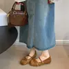Zapatos Mary Jane de estilo francés para mujer que aumentan la altura, nuevo modelo de otoño 2026, absolutamente hermosos al combinarlos con una falda, zapatos de salón de correa cruzada para ballet