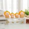 Muñeco colgante de fruta naranja nueva serie pastoral adorno para escritorio del hogar, decoración creativa para dormitorio y entrada