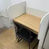Escritorio de estudio, escritorio de aprendizaje inmersivo para preparación de posgrado, escritorio y silla de entrenamiento individual, escritorio con divisiones para preparación de exámenes, escritorio compartido para salas de estudio