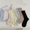 Calcetines Blancos para Mujer Estilo Little Red Book, Seda de Morera de Verano, Nuevo Estilo Primavera y Otoño, Calcetines Blancos Lisos Suaves y Holgados para Mujer