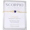 Pulsera Transfronteriza Nueva de Doce Constelaciones Combinación de Amatista y Piedra Lunar Pulsera de Cuentas Color Duradero Pulsera de Cadena Caja para Mujeres