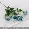 Flores para Decoración de Boda Camelia Floral Azul Flor de Cerezo Centro Comercial Flores para el Hogar Arreglo Floral de Boda Flores para Guía de Carretera