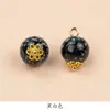 Botão Decorativo de Flor em Metal Estilo Nacional Imitação de Jade Vintage para Camisa Cheongsam Acessórios de Vestuário Botão