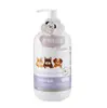 Shampoo universal para pets para gatos e cães, antibacteriano, removedor de ácaros, fragrância duradoura, processamento OEM, shampoo para cães, sabonete líquido