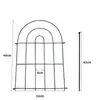 Soporte de valla para jardinería de jardín Balcón exterior Soporte de flores de hierro para plantas Soporte de flores para enredaderas Valla de hierro pequeña para jardín