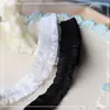 Faixa elástica preta e branca bilateral fungo de carvalho renda decorativa acessórios de vestuário materiais de produção DIY