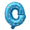 Globo de Película de Aluminio de 16 pulgadas Estampado Rosa Letras Inglesas Rojo Rosa Puntos Globos Azules Estampados Arreglo de Decoración Fiesta de Cumpleaños