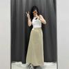 Vestido Longo Feminino de Verão Japonês Youjia com Fenda e Alta Elasticidade Absorvente de Suor Secagem Rápida Ajustado Saia Ajustada 468805