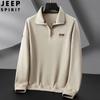 JEEP SPIRIT suéter de punto con media cremallera para hombre, nuevo de primavera, estilo coreano, casual, versátil, jersey, prenda base