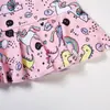 Traje de baño para niña Sim Princesa Falda Hombro Descubierto Lindos Dibujos Animados Niñas Pequeñas y Grandes Trajes de Baño para Niñas 0-3-6 Años