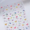 Pegatinas para Uñas Tensor Magic Girl Láser Corazón de Amor M1410 Serie Dulce Fresca Hermosa Chica Estrella Luna Corazón de Amor
