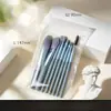 Set de 8 Piezas de Brochas de Maquillaje Suaves y Esponjosas para cosméticos Base Rubor Polvo Sombra de Ojos Kabuki Difuminado Brocha de Maquillaje herramienta de belleza
