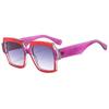 Nuevas gafas de sol con montura grande y caja de color a juego M6139, gafas de sol para mujer europeas y americanas con reparación facial y toma callejera que combinan con todo.