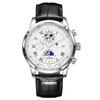 LIGE nuevo 8974 especial transfronterizo tres ojos seis agujas reloj de cuarzo para hombre moda multifuncional reloj impermeable