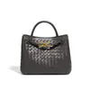 2025 Design de Nicho Sensação de Alto Padrão Grande Capacidade Bolsa de Mão Moda Feminina Versátil Elegante Simples Bolsa Tecida Artesanal