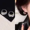 Brincos de agulha de prata 925 para barracas de rua e feiras noturnas, moda coreana feminina, itens populares de transmissões ao vivo de influenciadores, brincos de luxo leve atacado
