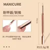 Nuevo Empujador de Acero de Doble Punta Color Oro Rosa Acero Inoxidable Herramienta de Limpieza de Espacios para Quitar Esmalte de Uñas Herramientas para Manicura Pedicura Uñas