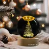 Atacado de fábrica série de Natal bola de cristal 3D luminosa ornamentos de mesa luz noturna para enviar amigos caixa surpresa presentes de aniversário
