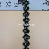 Nuevo Encaje de Cadena de Aluminio con Flores a Juego de Color de 2 cm de Ancho en el Medio Accesorios Decorativos para Ropa DIY Encaje al por Mayor