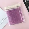 Pincel de Labios Transparente de Cristal Palito Desechable con Flocado Pincel de Labios Portátil Cabezal de Pincel para Mezclar Brillo de Labios Glaseado de Labios Transfronterizo