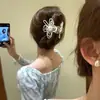 Exquisito Pasador de Flor de Perla Hecho a Mano Estilo Coreano con un Toque de Lujo para Peinados Recogidos, Pinza de Tiburón Pasador Accesorio para el Cabello