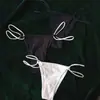 Tanga sexy de tiras finas Ropa interior de algodón mini tanga sexy deportiva de una pieza para mujer damas sexys