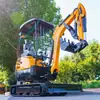 Mini escavadeira de construção de jardim tipo esteira HT18, escavadeira para renovação de terras agrícolas, escavadeira multi-cenário do fabricante original
