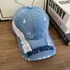 Boné de Baseball Camuflado com Estampa de Leopardo, Letras e Asas, Estilo Coreano Novo 2026 para Mulheres, Estilo Retrô Americano, Boné de Baseball Tendência para Afinar o Rosto