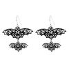 Aretes de serie de Halloween al por mayor del fabricante, aterradores y divertidos, fantasma, murciélago, araña, aretes de calavera