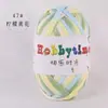 Tiras de Tela Teñidas en Degradado para Bolsas Tejidas a Mano DIY, Kit de Materiales para Pantuflas de Ganchillo Antipelusa, Alfombra de Cojín Tejido Denso