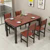 Conjunto de mesa e cadeiras de jantar para apartamentos pequenos, uso doméstico, mesa de jantar para sala de estar, estilo moderno simples, adequado para restaurantes e imóveis para aluguel