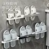 Rack de Chinelos Dobrável para Banheiro Selecionado Cuidadosamente Rack de Toalhas para Vaso Sanitário Rack de Armazenamento de Chinelos Multifuncional Sem Perfuração