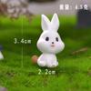Novidade Transfronteiriça Coelho Fantasma Ceifador Halloween Figurinhas Fofas Acessórios para Decoração DIY Decorações para Mini Paisagem de Mesa