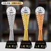 Certificado de Honor IncluidoTrofeo de Cristal de Voleibol Personalizado Recuerdo de Metal para Equipos de Competición de Voleibol Aéreo