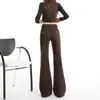 Jeans acampanados de cintura alta, corte ajustado y favorecedores para mujer, lavables, que alargan las piernas, elegantes y versátiles para figuras petite.