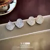 Brincos irregulares de zircônia cravejada em micro, ultra brilhantes, com agulha de prata, estilo celebridade da internet coreana, brincos geométricos, brincos de luxo leve, de alta qualidade