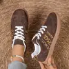 Zapatos de Entrenamiento Moral de Suela Plana para Mujer Modelos de Exportación Primavera y Otoño 2025 Talla Grande Zapatillas Deportivas de Exportación Zapatos Blancos Casuales de Moda para Mujer