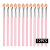 Pincel de sombra de ojos de esponja individual dos colores corazón de goma algodón pincel Halo para ojos palo de sombra de ojos de esponja herramientas de maquillaje de belleza al por mayor