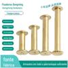 Par de ouro trava rebite fêmea M4M5 cobre banhado receita parafuso álbum parafuso ledger prego parafuso de ligação fêmea