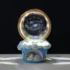 Doraemon Hombre Gordo Azul Luz de Noche Bola de Cristal Brillante Adorno Galaxia Sol Meteoro Lámpara de Mesa Creativa Regalo de Cumpleaños