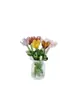 Ornatos de Mesa Flor de Vidro Zibo Feitos à Mão, Arranjos Florais Realistas Semelhantes a Buquês, Presentes Artesanais, Decorações de Escritório