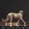 Cabelo Liso de Fábrica Estilo Europeu Retrô Artesanato de Leopardo Enfeites Decoração de Gabinete de Entrada de Sala de Estar de Casa