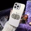 Funda Láser de Manzana de Halloween 15Pro Leopardo Calabaza iPhone16 Acrílico Degradado 14 Funda para Teléfono