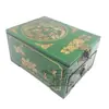 Caja de Espejo Antigua Neceser Caja Antigua de Cuero Tocador Antiguo Caja Antigua de Joyería de Madera Regalos de Boda
